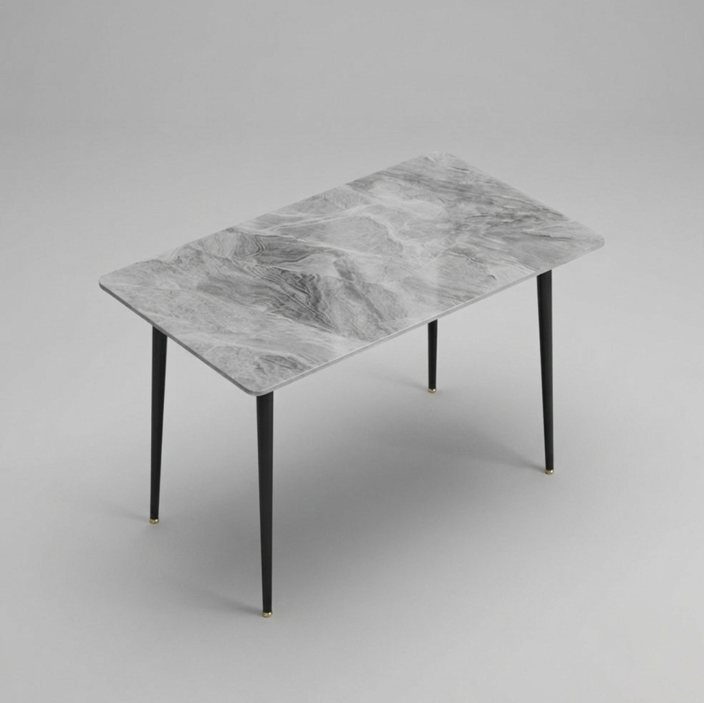 Modern Sintered Stone Dining Table - Grey