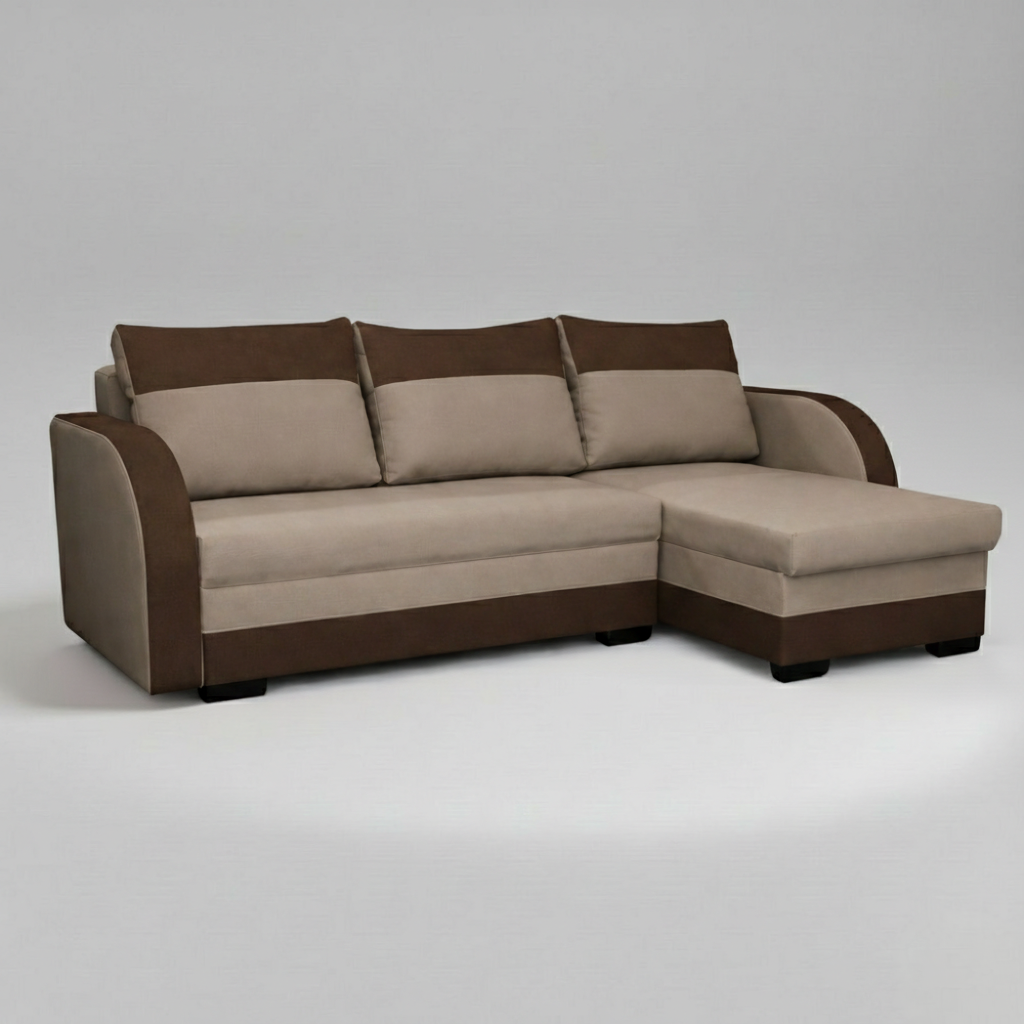 Jozef Sofabeds, Corner, Beige + Brown