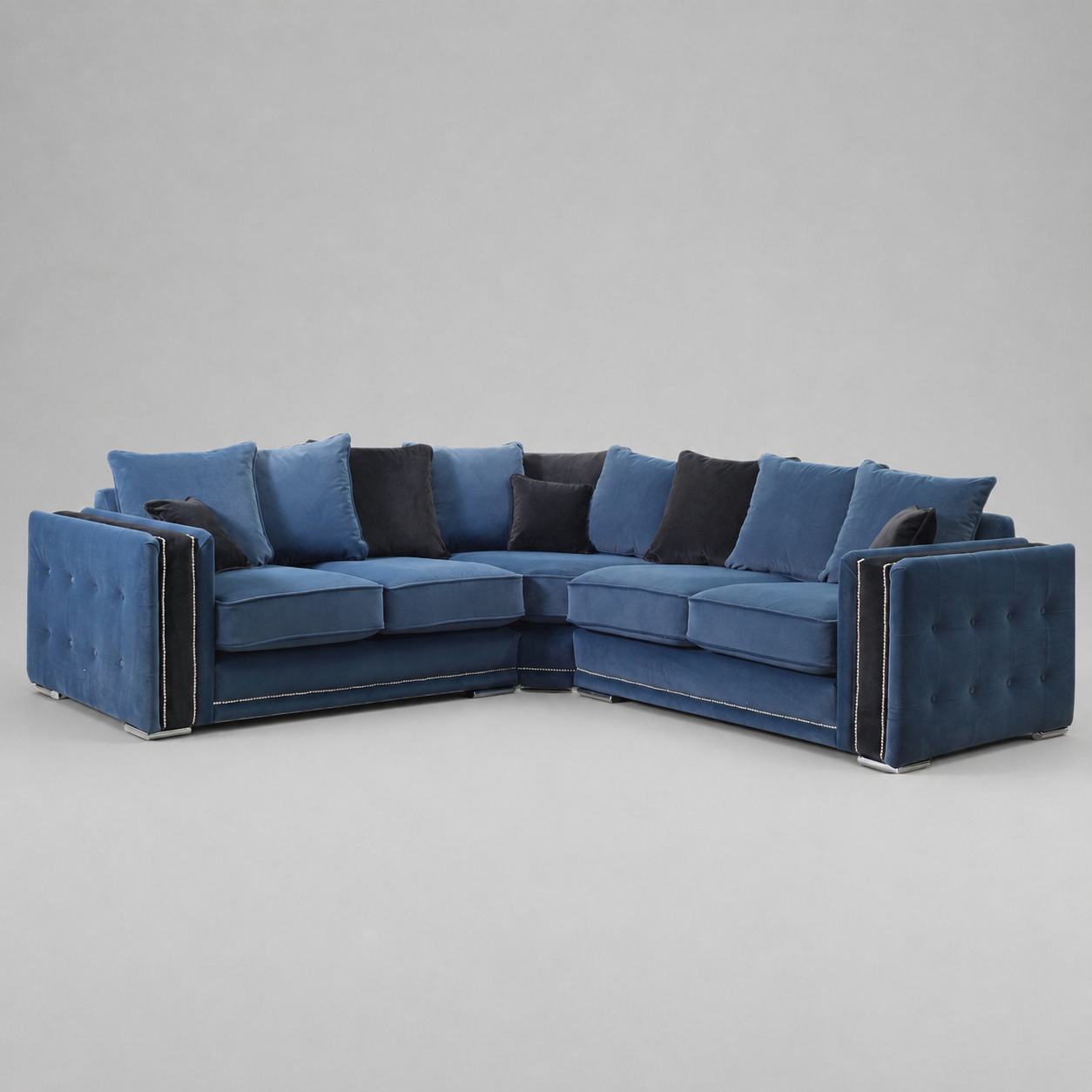 Bentley, Corner, Matte Velvet, Blue + Black