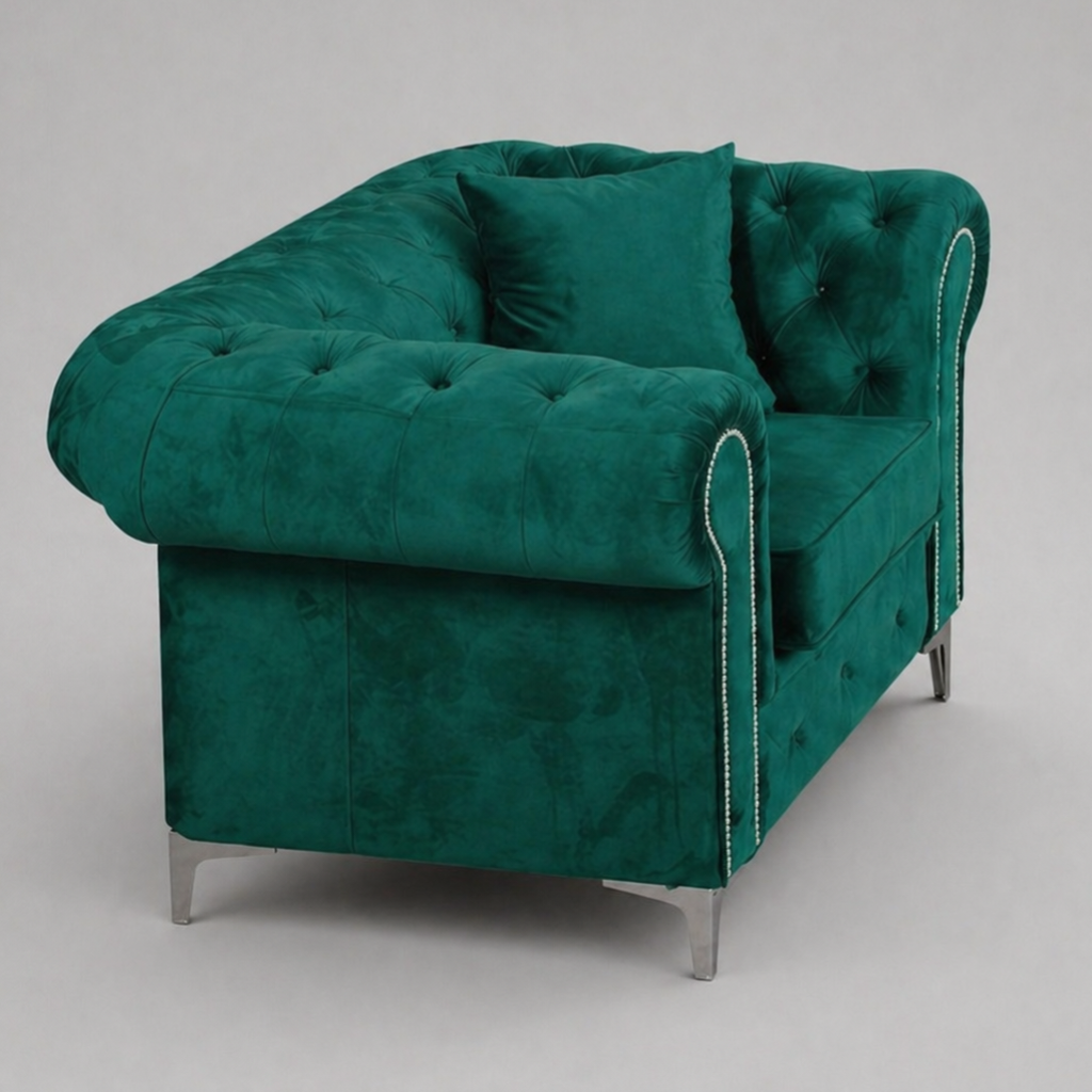 Roma Chesterfield, Green, 1 seater