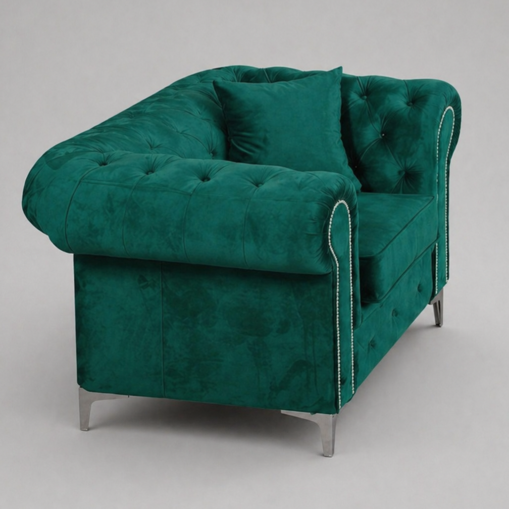 Roma Chesterfield, Green, 1 seater