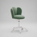 Green Desk Swivel Chair - Boucle