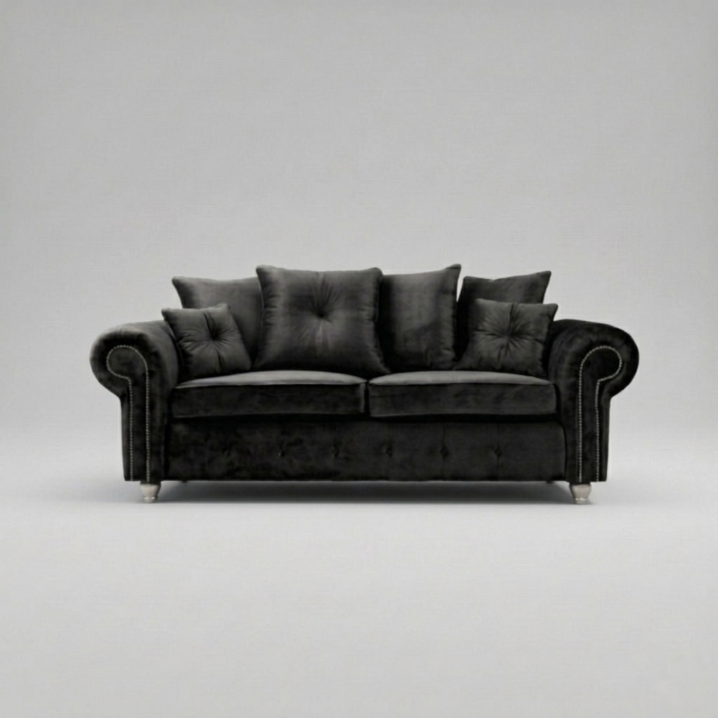 Olimpia Black 3 seater
