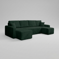 Yasmine U Shaped Sofabeds, Green
