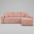 Yasmine L Shaped Sofabeds, Pink
