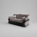 Logan, 3 Seater, Beige + Black