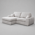 Vinicius, Modular Cinema Set, Grey, L Shaped Corner (Pouf included)