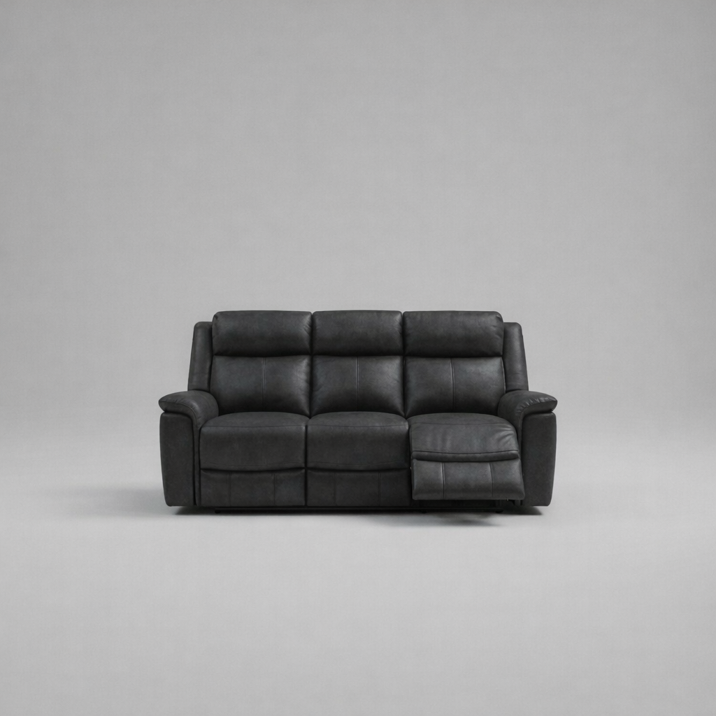 Torino, 3 Seater Sofa, Black