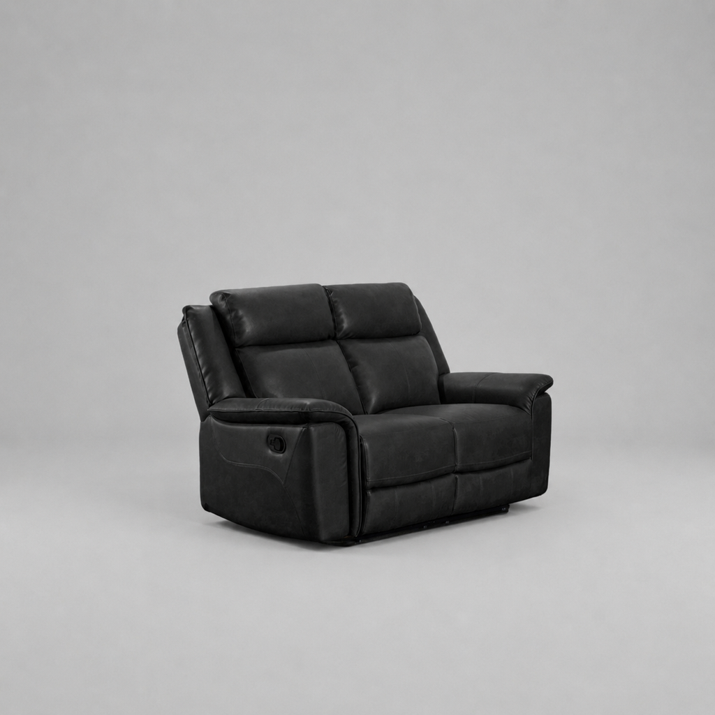 Torino, 2 Seater Sofa, Black