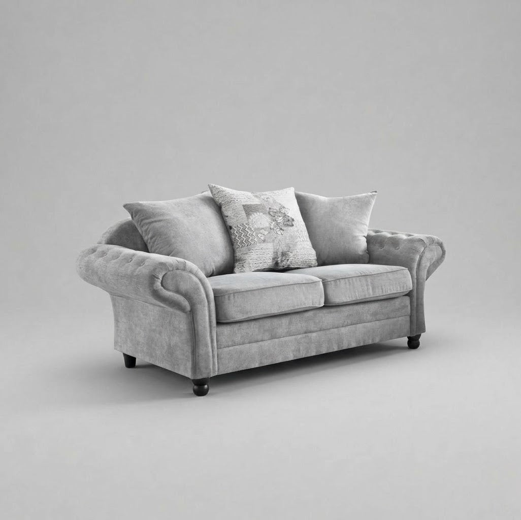 Olivia, 3+2 Seater - Silver