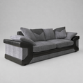 Dino, 3 Seater, Grey + Black