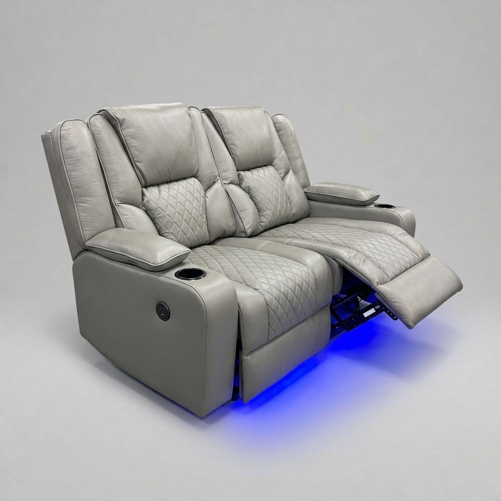 Neptune - 2 Seater Recliner Sofa - Grey