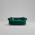 Roma Chesterfield, Green, 2 seater