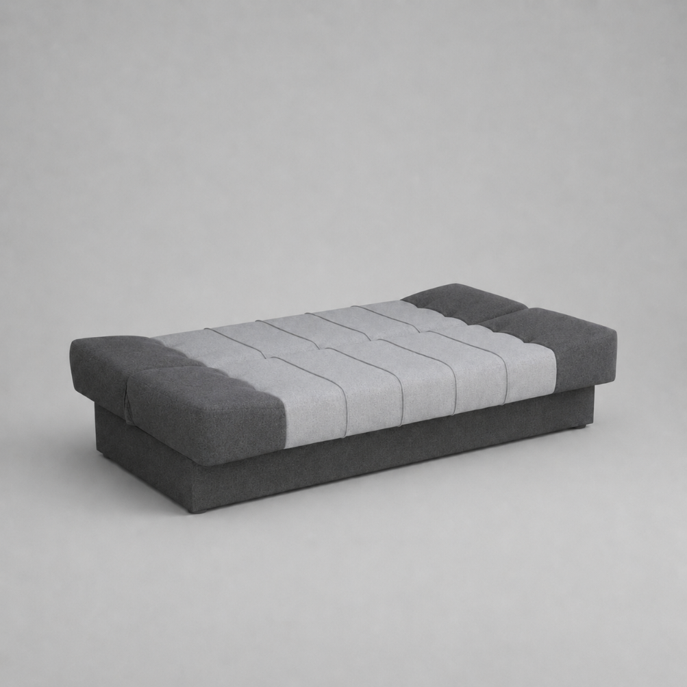Sonia Click Clack Sofabeds, 3 Seater, Dark Grey + Light Grey