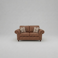 Oakland, 2 seater, Faux Leather, Brown