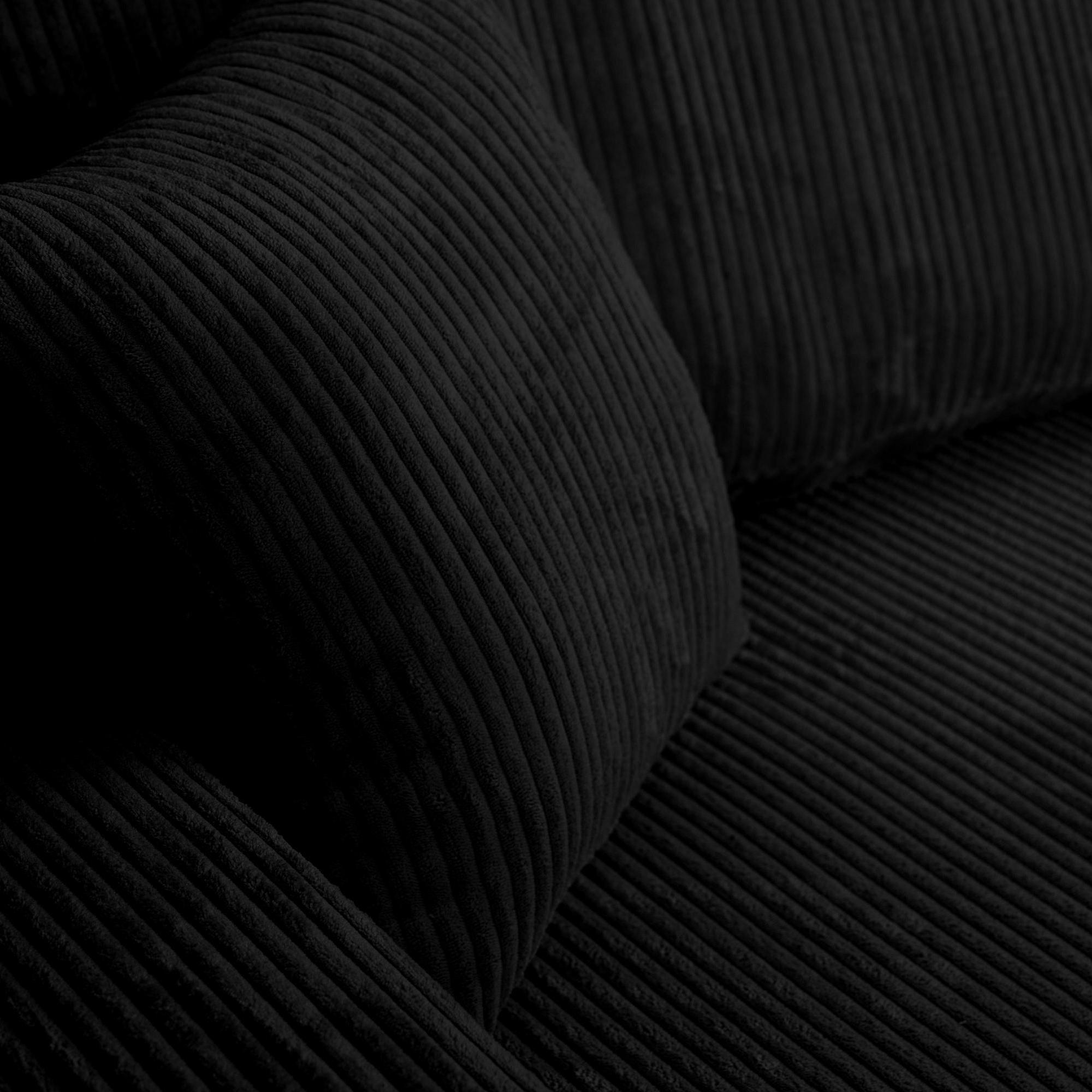 Yasmine U Shaped Sofabeds, Black