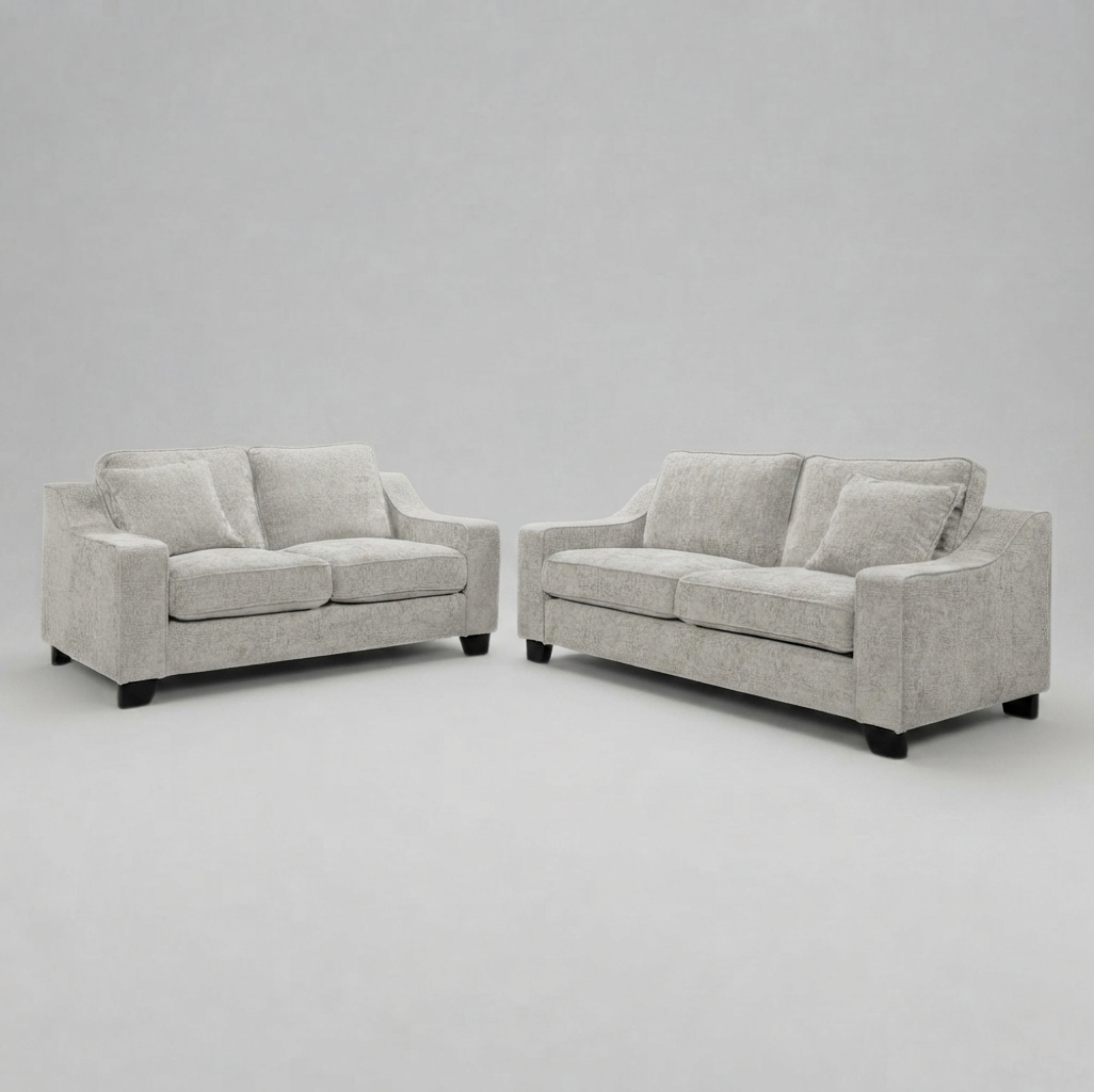 Nabraska, 3+2 Seater, Silver