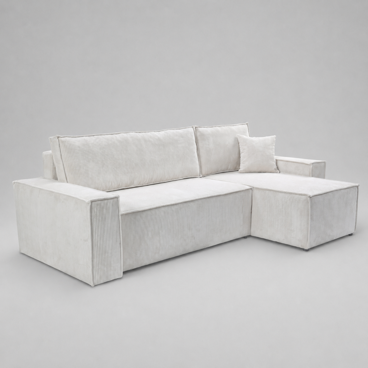 Pati Universal Jumbo Cord Sofabed, Corner - Mink