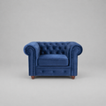 Infinity Plush Fabric, 1 Seater, Blue