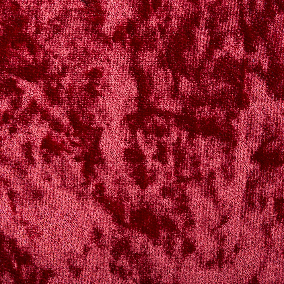 Pickford, U-Shape Corner Sofa, Crushed Velvet Fabric, Red