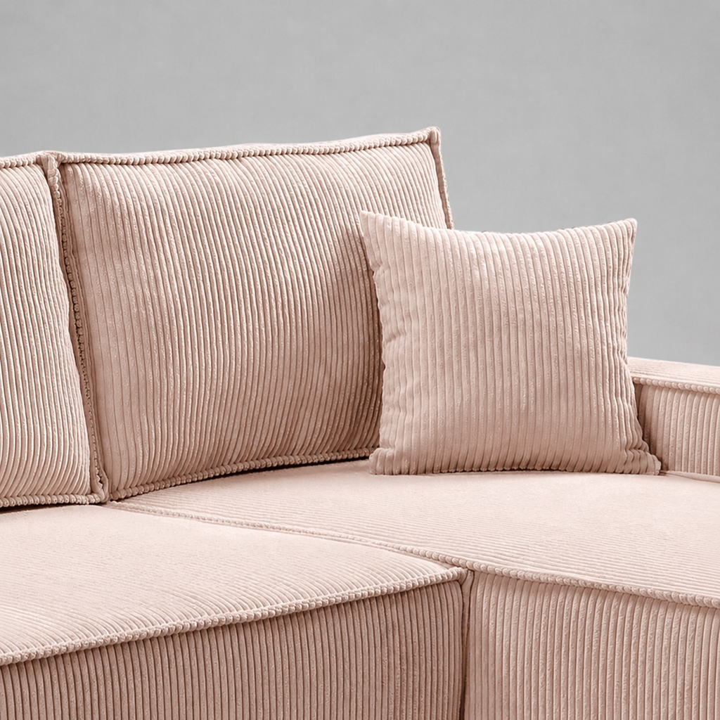 Pati Universal Jumbo Cord Sofabed, Corner - Rogue
