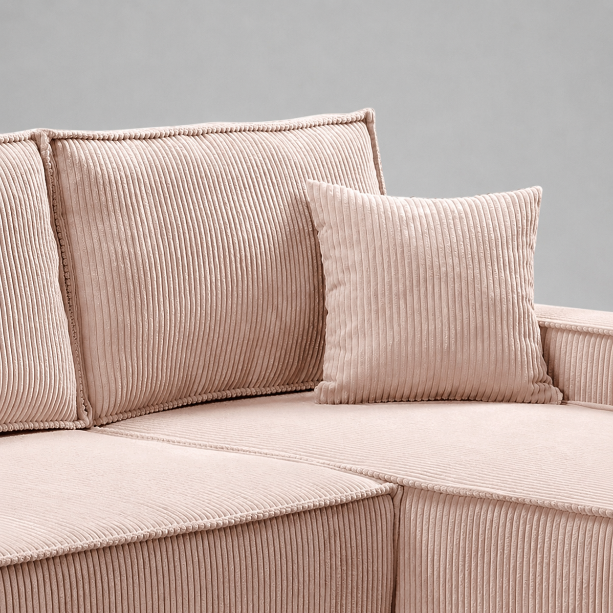 Pati Universal Jumbo Cord Sofabed, Corner - Rogue