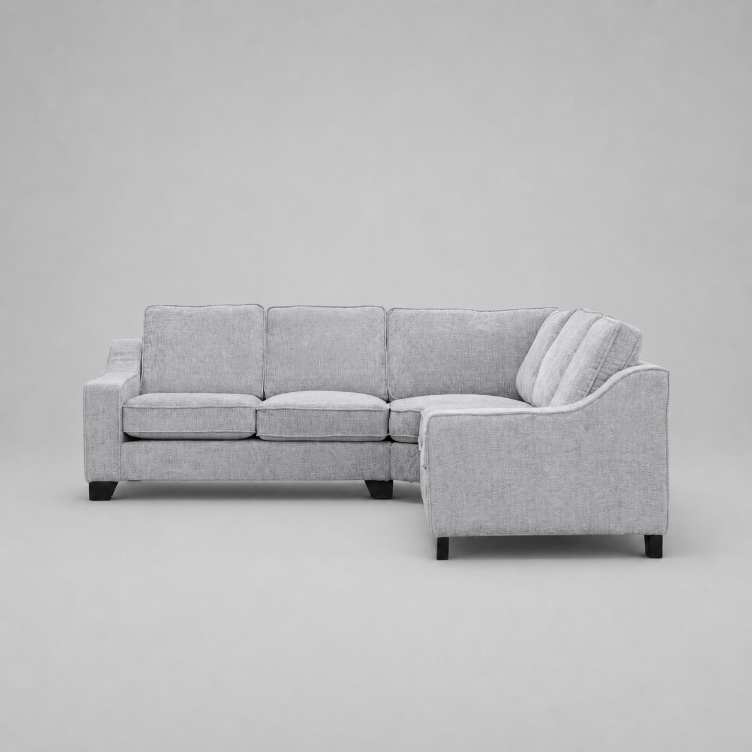 Nabraska, 5 seater Corner, Light Grey/Silver