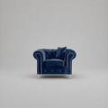 Roma Chesterfield, Blue, 1 seater