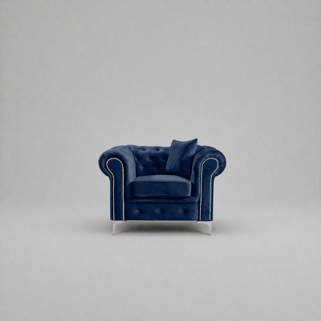 Roma Chesterfield, Blue, 1 seater