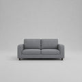Box, Light Grey, Plush Fabric, 3 Seater Sofa