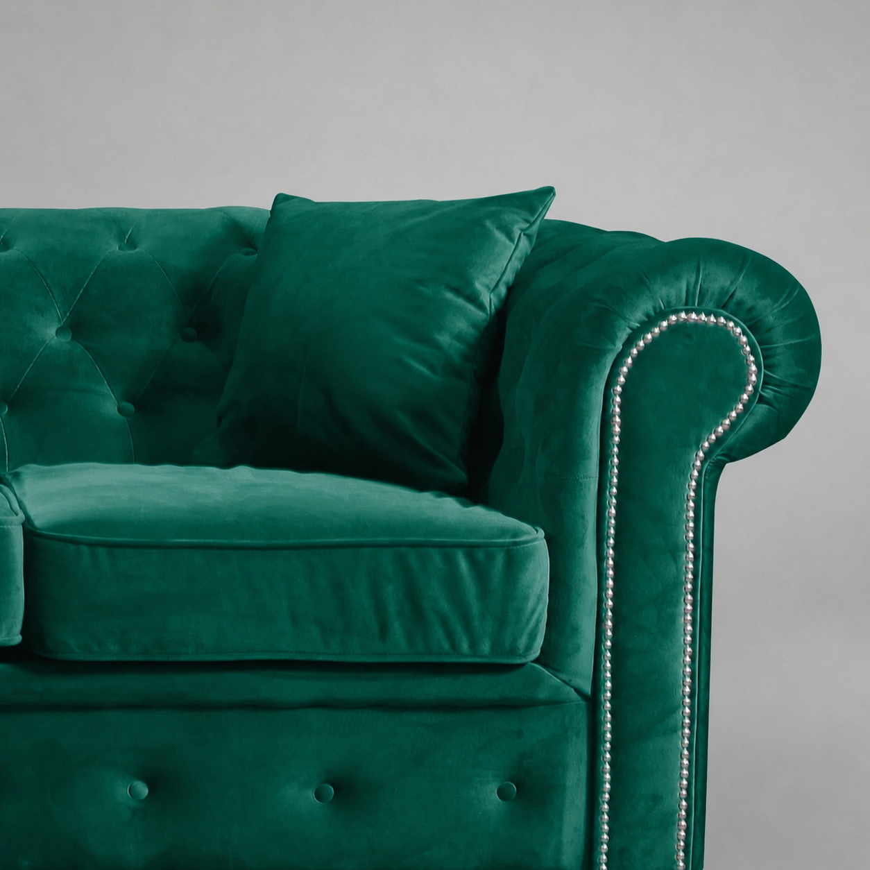 Roma Chesterfield, Green, 3 seater