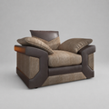 Dino, 1 Seater, Beige + Brown