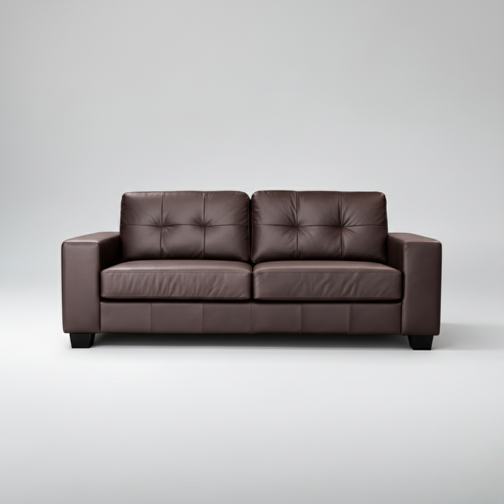 Jerry, 3 Seater, Dark Brown