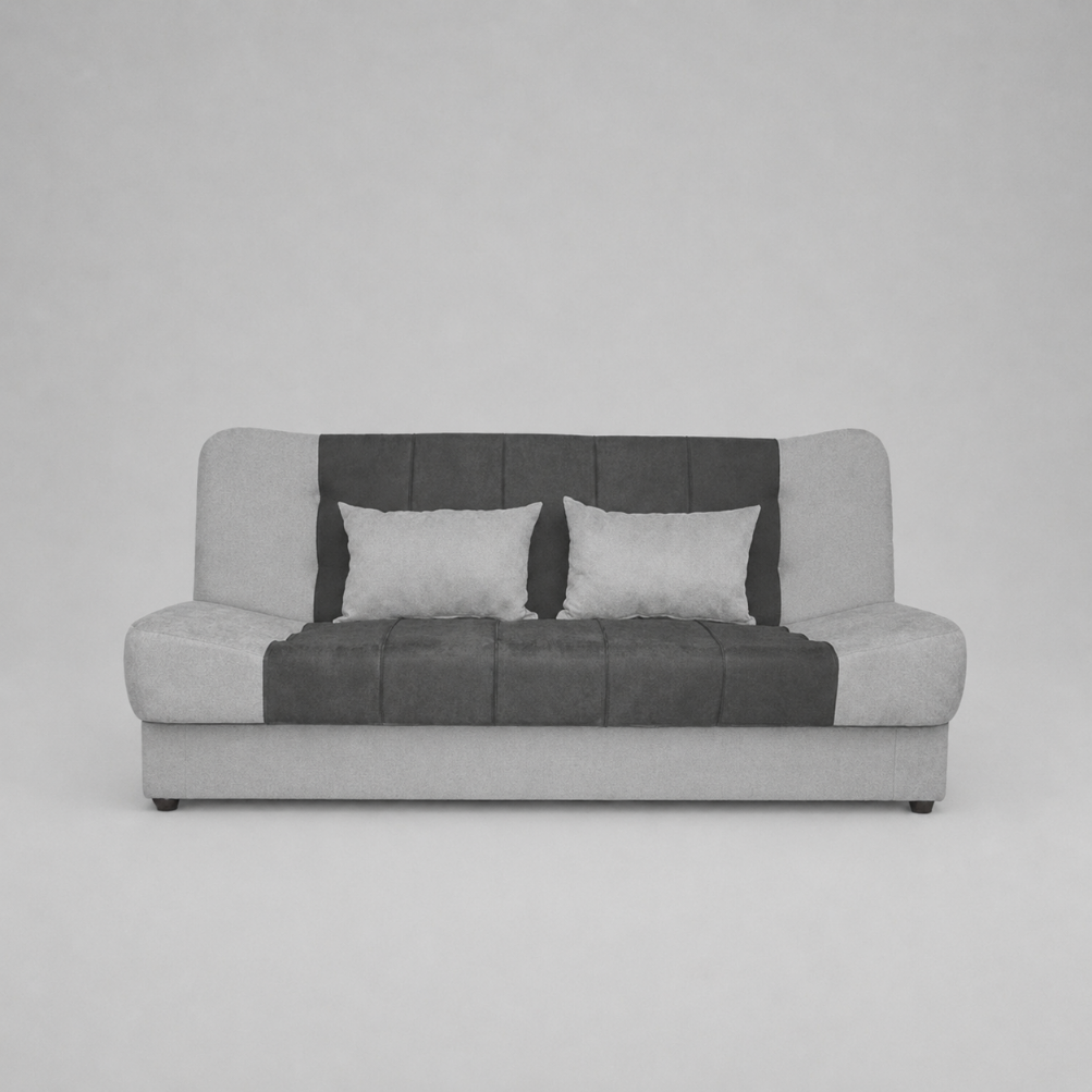Sonia Click Clack Sofabeds, 3 Seater, Light Grey + Dark Grey