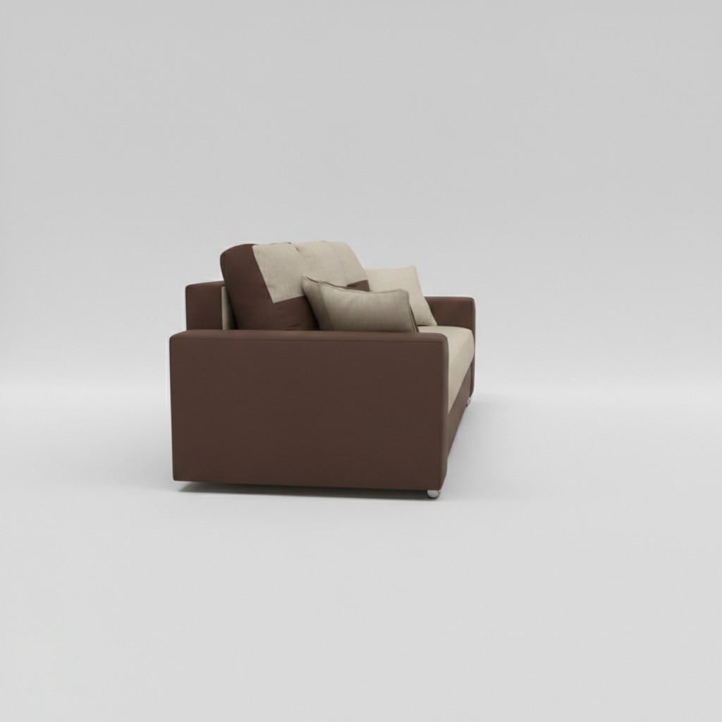Rita Sofabeds, 3 Seater, Beige + Brown