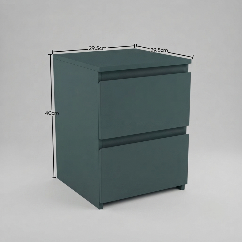Bedside Table Nightstand - Green