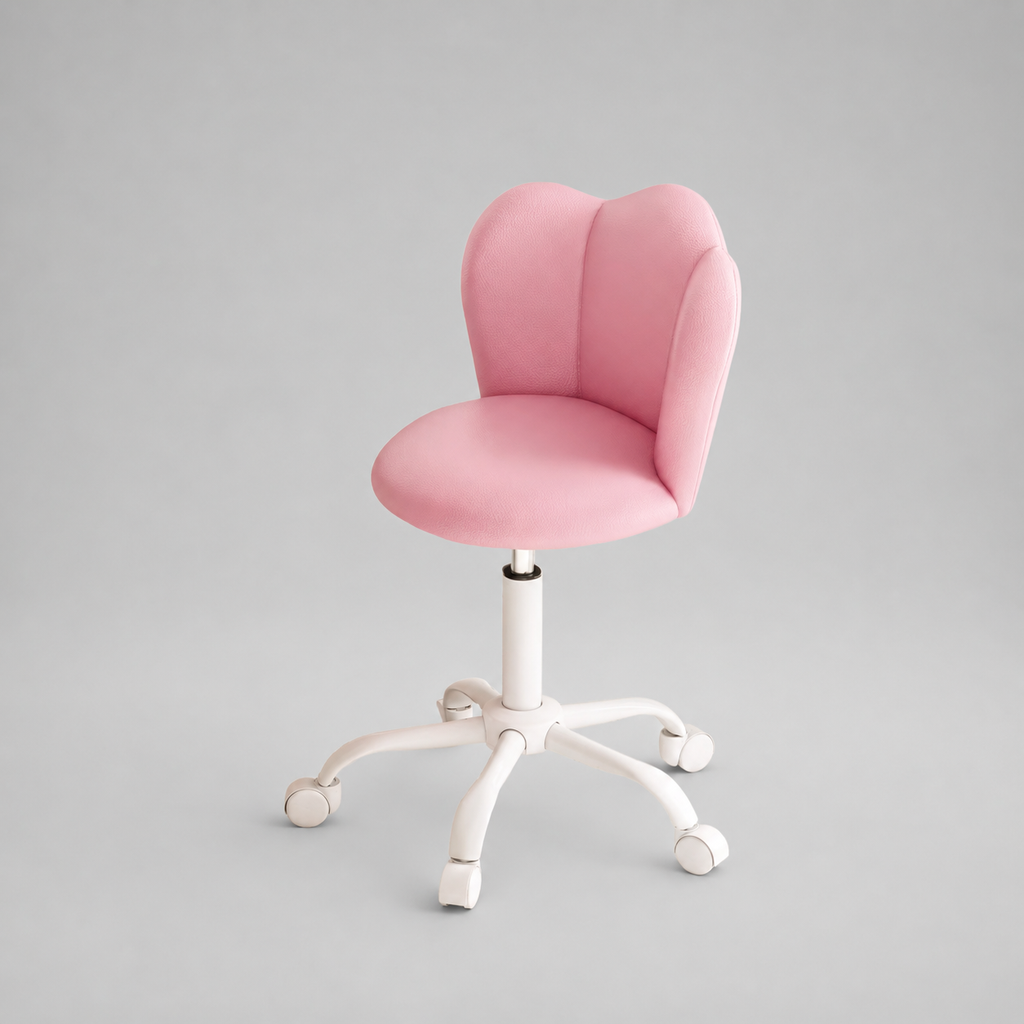 Pink Desk Swivel Chair - PU Leather