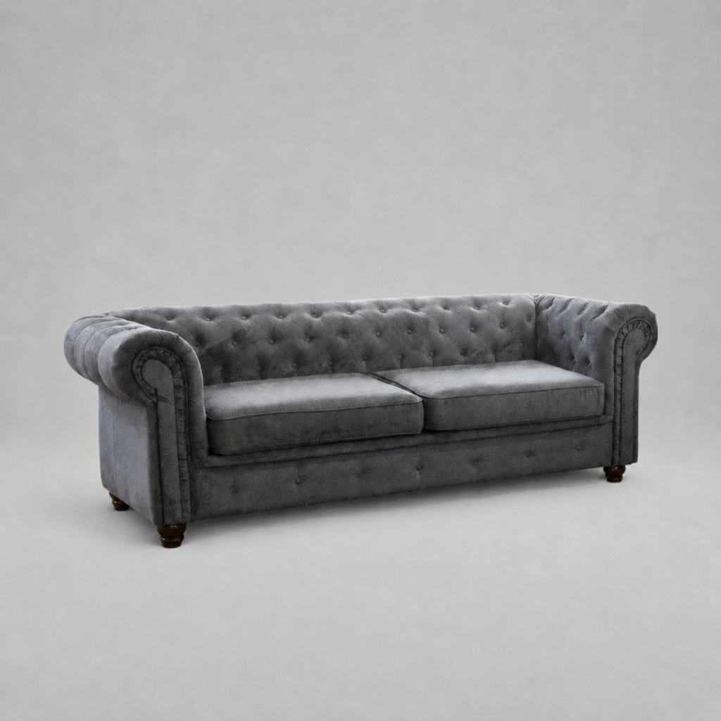 Infinity Woven Fabric, 3 Seater, Dark Grey