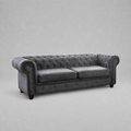 Infinity Woven Fabric, 3 Seater, Dark Grey