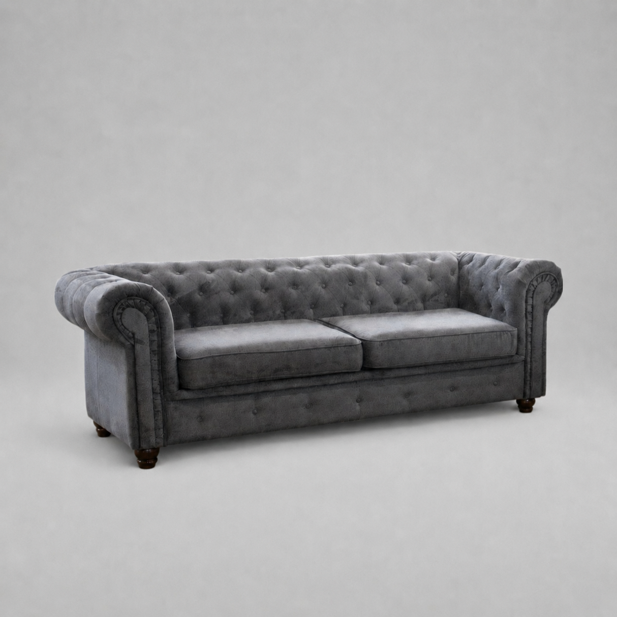 Infinity Woven Fabric, 3 Seater, Dark Grey