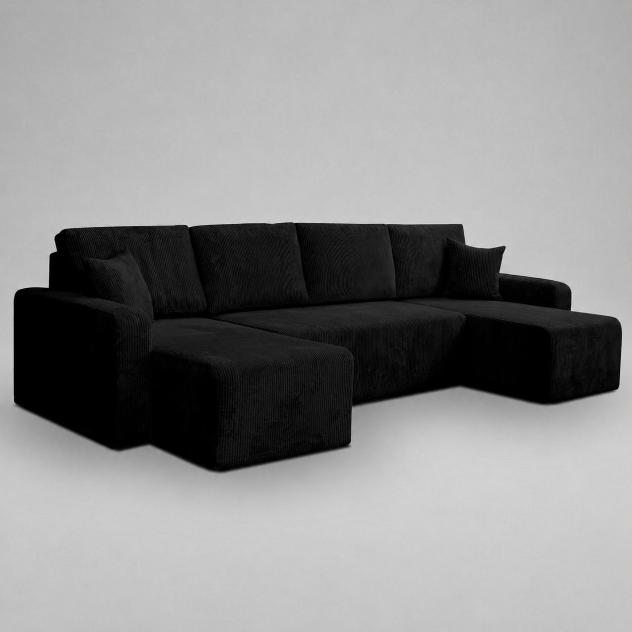 Yasmine U Shaped Sofabeds, Black
