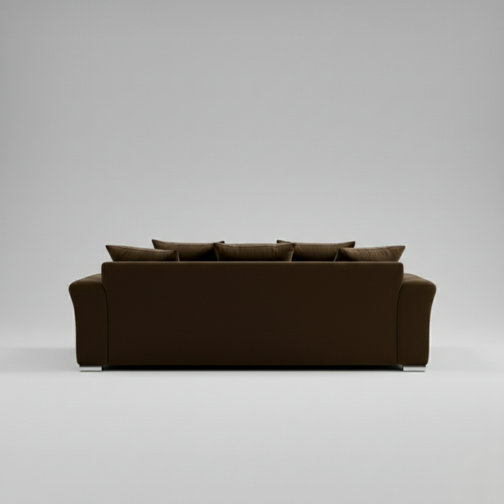Verona Scatter 3 Seater Brown