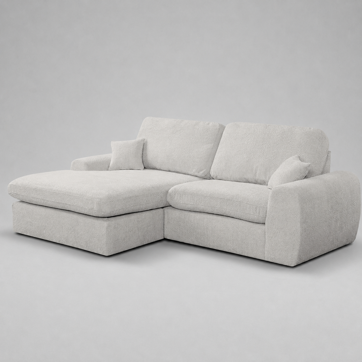 Vinicius, Modular Cinema Set, Beige, L Shaped Corner (Pouf included)