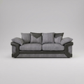 Dino, 3 Seater, Grey + Black