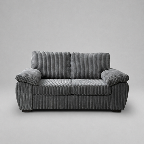 Amalfi Jumbo Cord 2 Seater Sofa - Dark Grey