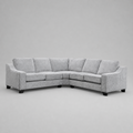 Nabraska, 5 seater Corner, Light Grey/Silver