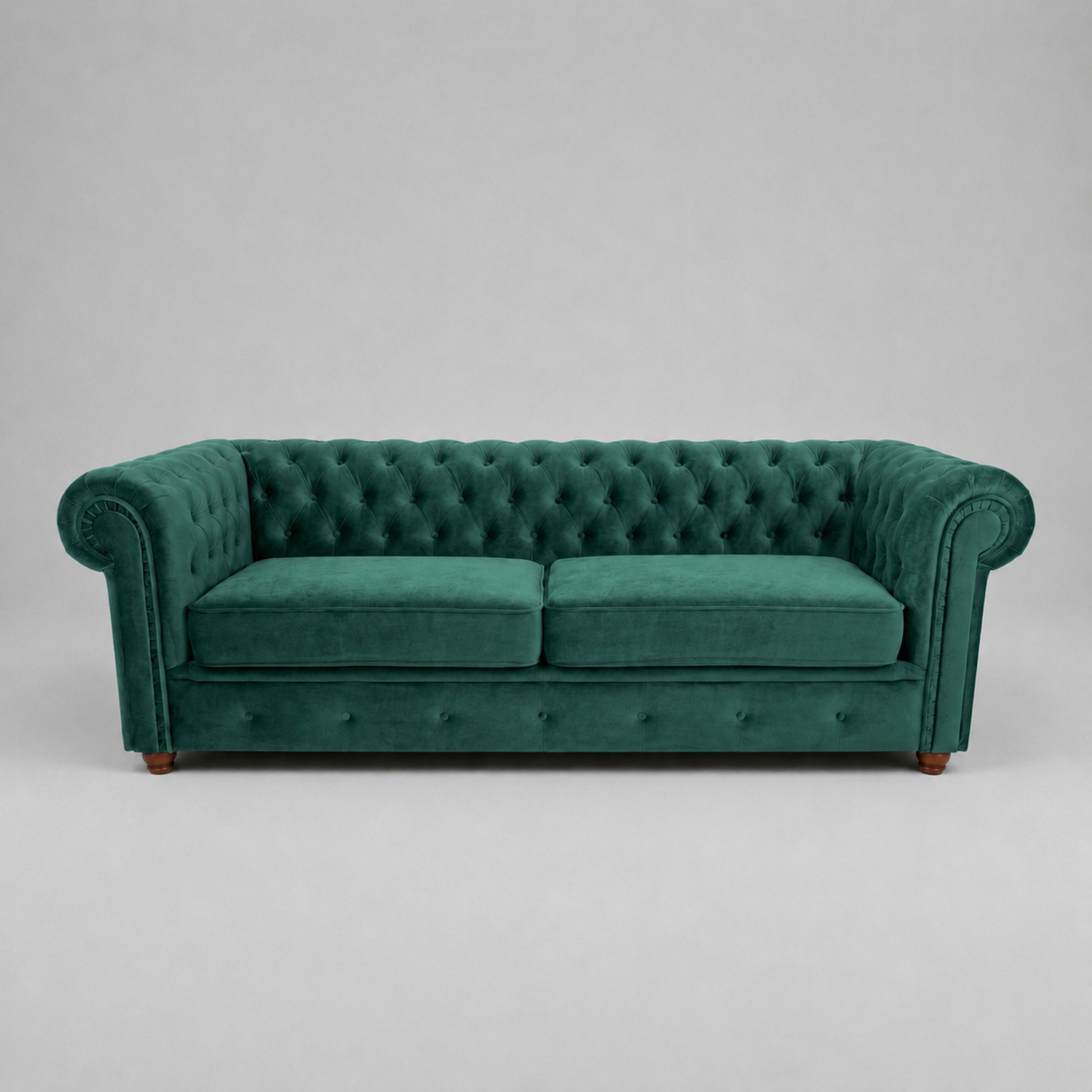 Infinity Plush Fabric, 3 Seater, Green