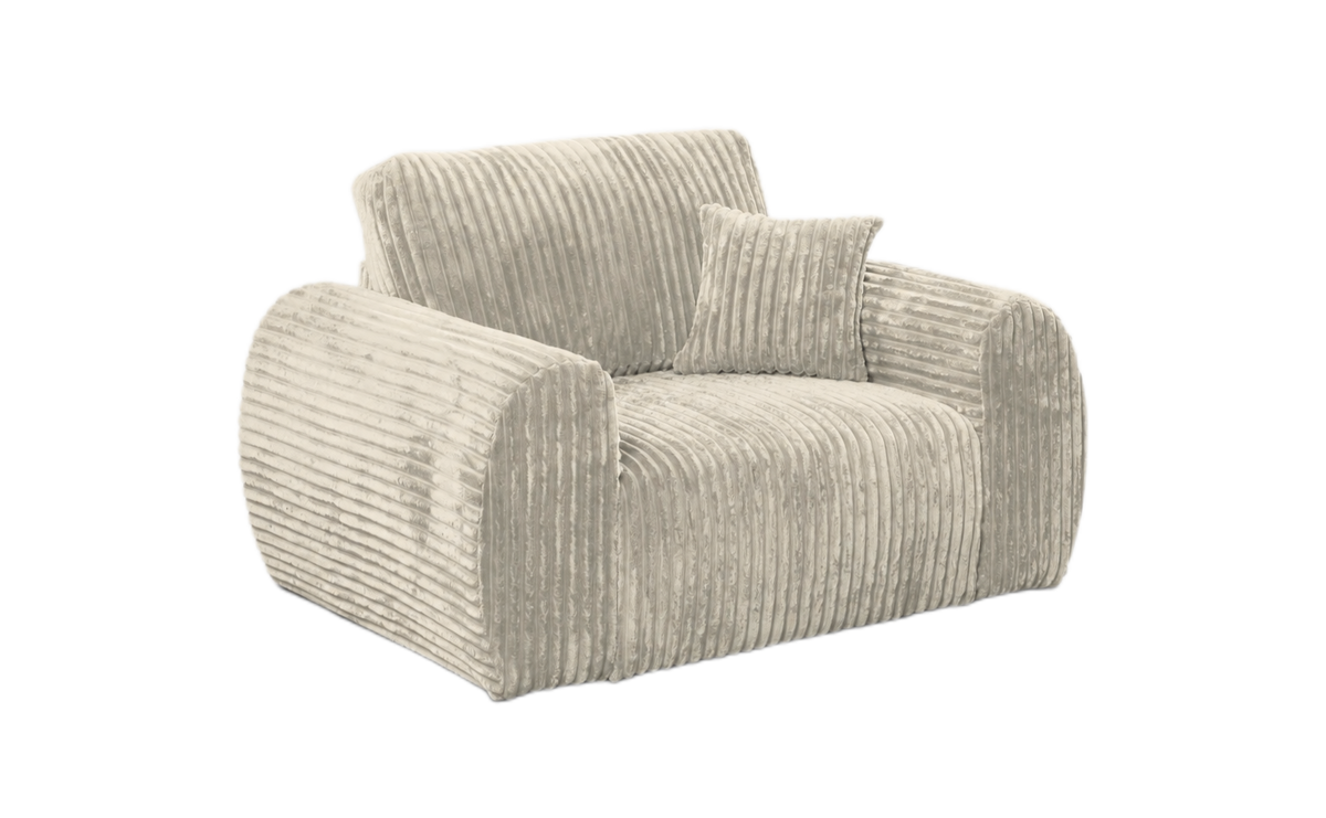 Beige Vinci 1 Seater Sofa Chair