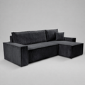 Pati Universal Jumbo Cord Sofabed, Corner - Dark Grey