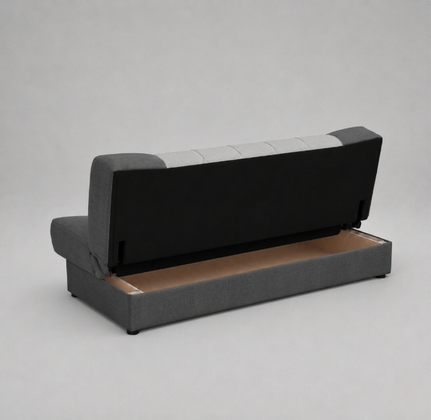 Sonia Click Clack Sofabeds, 3 Seater, Dark Grey + Light Grey